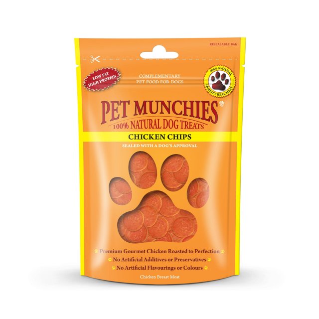 Pet Munchies Pet Munchies Dog Treat Chicken Chips - 100g