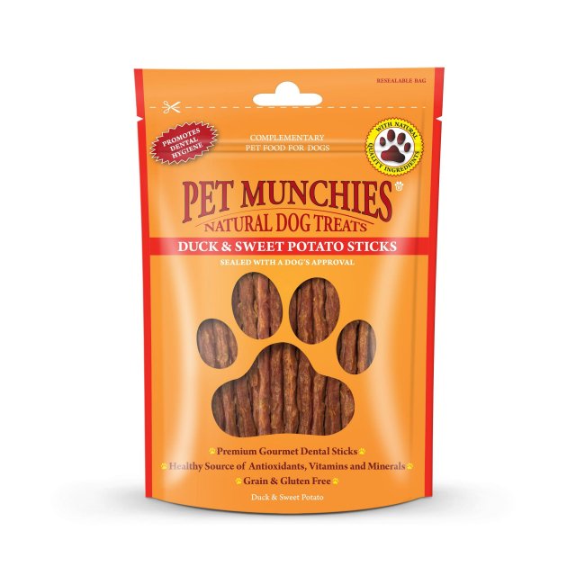 Pet Munchies Pet Munchies Duck & Sweet Potato Sticks - 90gm