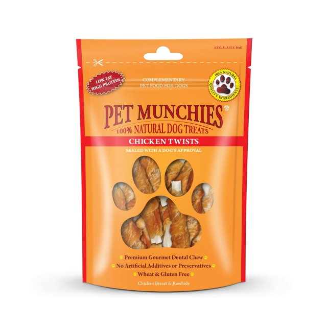 Pet Munchies PET MUNCHIES TWISTS CHICKEN - 80G