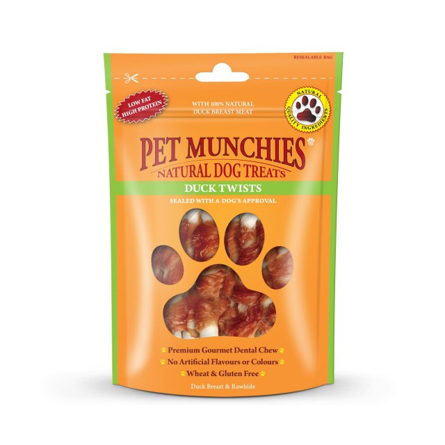Pet Munchies PET MUNCHIES TWISTS DUCK - 90G