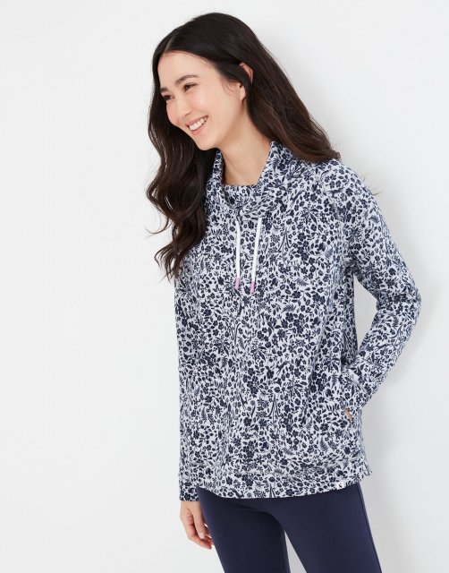 Joules Joules Nadia Print Funnel Neck Sweat (marl Ditsy)
