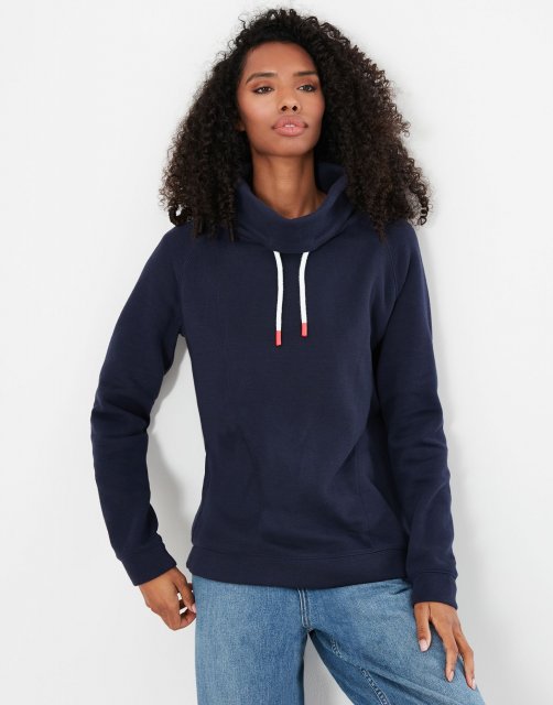 Joules Nadia Ribbed Sweatshirt French Navy