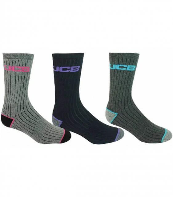 JCB JCB Ladies' Outdoor Activity Socks - 3pk