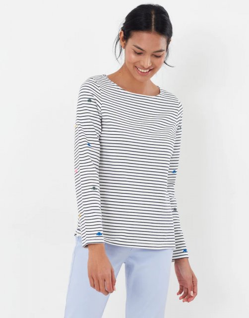 Joules Joules Harbour Embroidered Long Sleeve Jersey Top