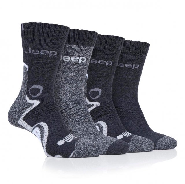 Jeep Jeep 4 Pair Performance Boot Socks Mens