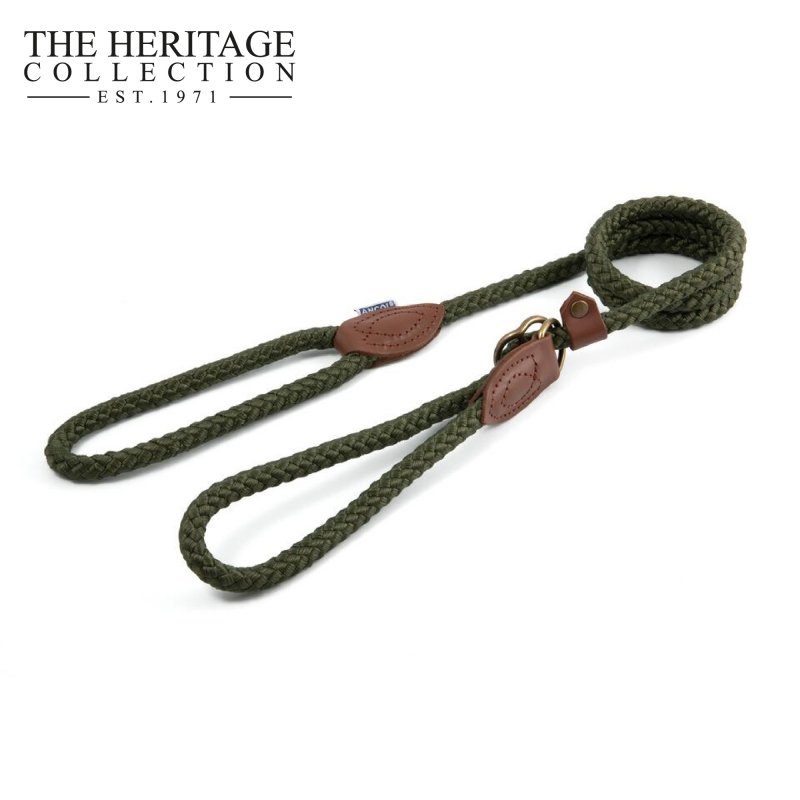 Ancol Ancol Heritage Rope Slip & Control Lead - 1.5mx12mm