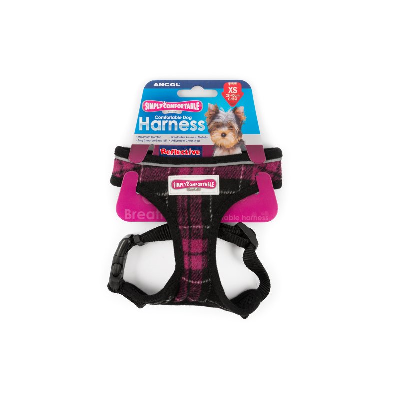 Ancol Ancol Tartan Comfort Harness - Xs/28-40cm