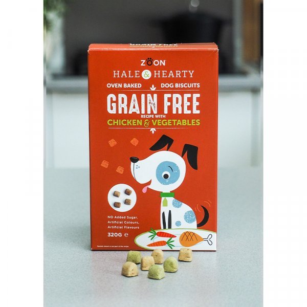 Zoon Zoon Hale & Hearty Chicken & Veg Grain Free Biscuits - 320g