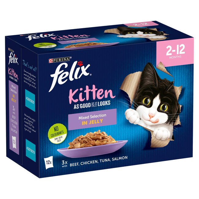 Purina Felix Agail Kitten Pouches - 12 X 100g