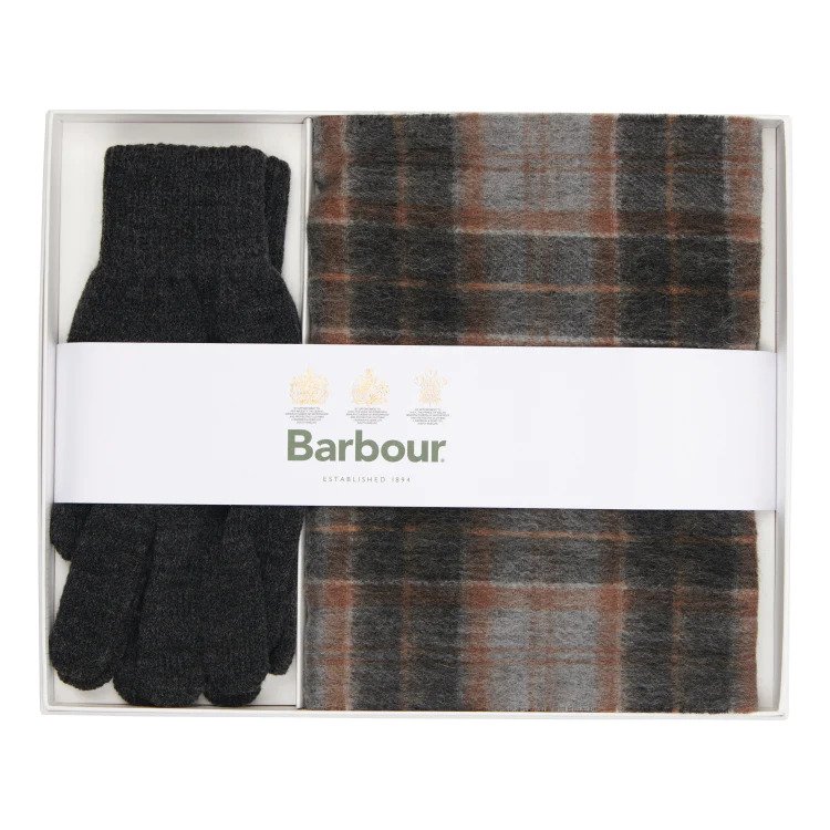 Barbour Barbour Tartan Scarf & Glove Gift Set