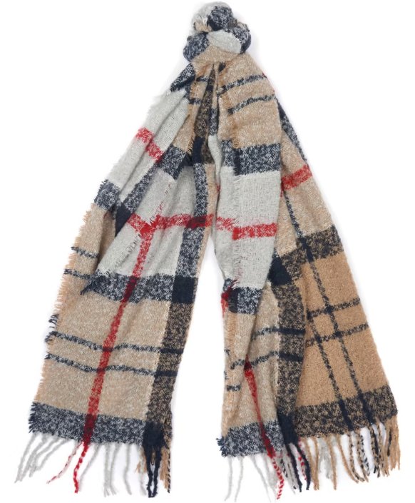 Barbour Tartan Boucle Scarf Robinsons Equestrian