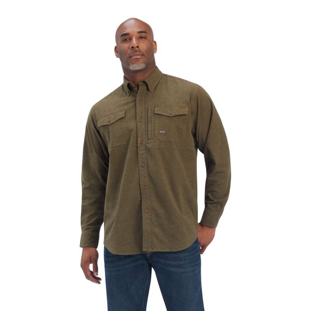 Ariat Ariat Rebar Flannel Durastretch Long Sleeve Men's Work Shirt