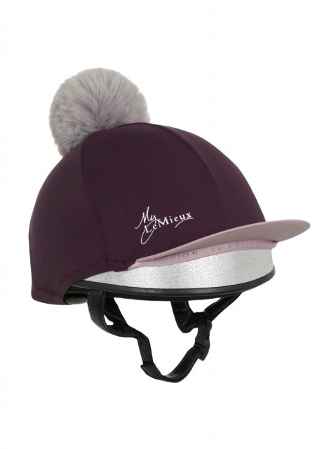 LeMieux LeMieux Pom Pom Hat Silk - Fig/marine