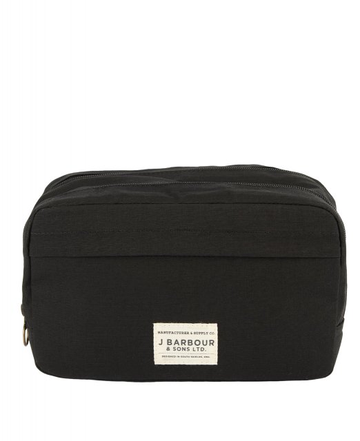 Barbour Barbour Black Double Zip Washbag