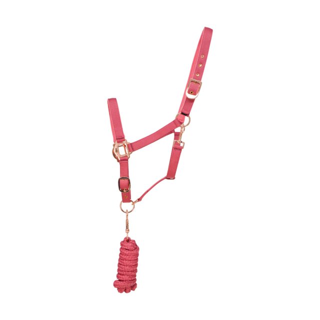 Hy Equestrian HY ROSE GOLD HEADCOLLAR AND LEAD ROPE