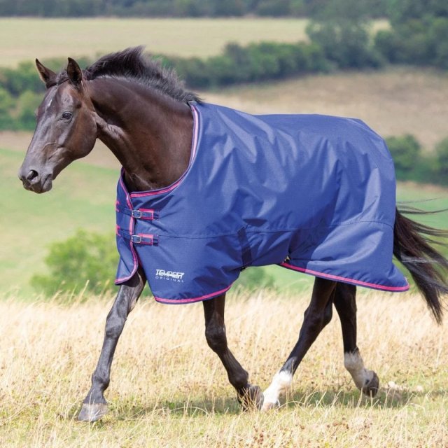 Collo Standard Coperta Da Stalla Shires Tempest Original 100 Blu Navy
