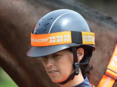 Shires Equestrian Equi-flector Hat Band Orange