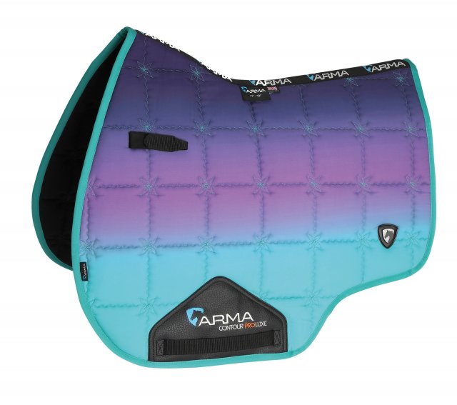 Shires Aviemore Bareback Pad Con Maniglia E Cinghie QHP Bareback Pad In Size: Pony Saddle Pads