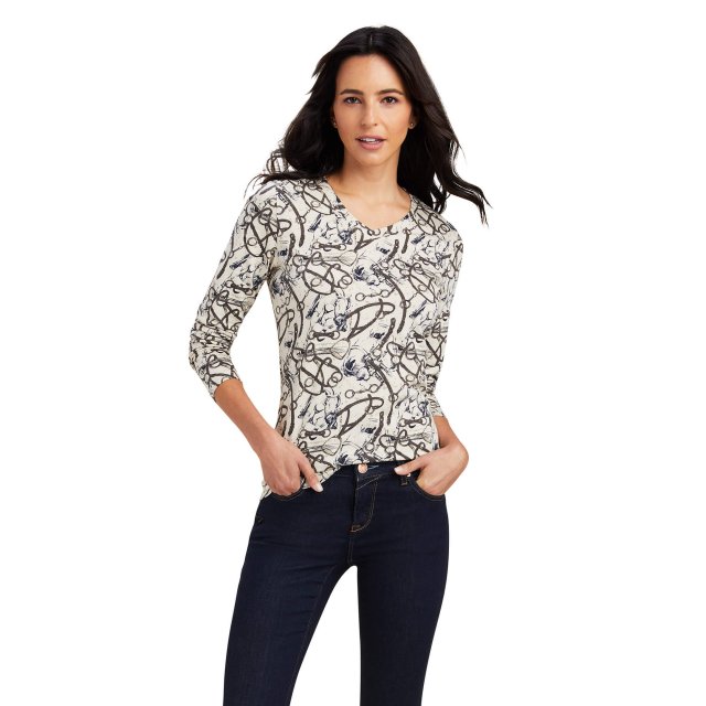 Ariat Ariat Melange Print Long Sleeve T-shirt