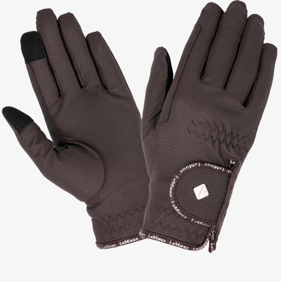thumbnail image 2 of LeMieux Pro Touch Soleil Mesh Riding Gloves – Brand New With Tags 2 of 4