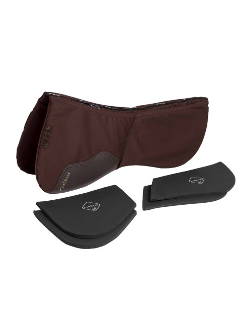LeMieux Prosorb 3-pocket gewatteerde halve pad - Bruin
