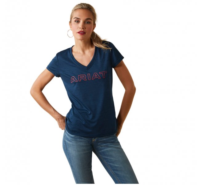 Ariat Ariat Laguna Short Sleeve Tee Shirt Navy Eclipse