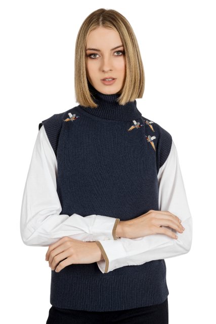 Hartwell Hartwell Amara Sleeveless Pheasant Jumper