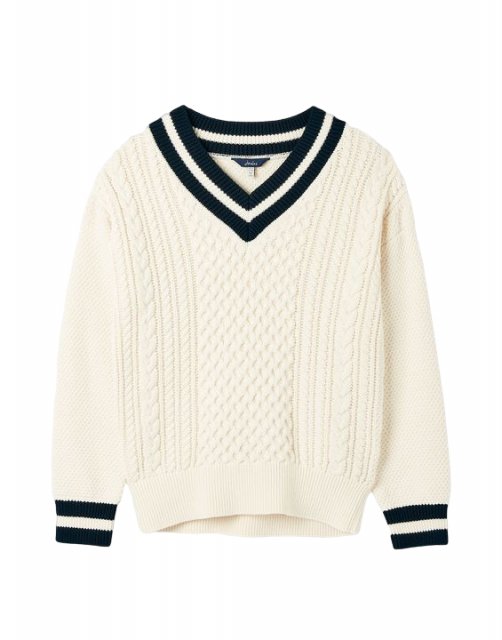 Joules Ladies Dawson V Neck Cricket Jumper Robinsons Equestrian