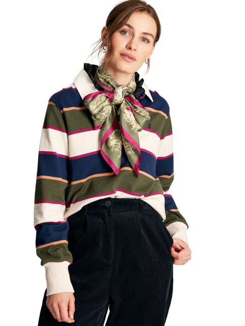 Joules Joules Ladies' Multi Stripe Sammie Rugby Shirt