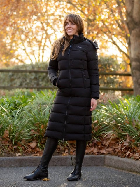 Ax Paris Womens Black Puffer Coat Long Coat Womens Black Padded