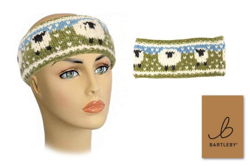 Bartleby Bartleby Sherpa-Lined Sheep Design Headband