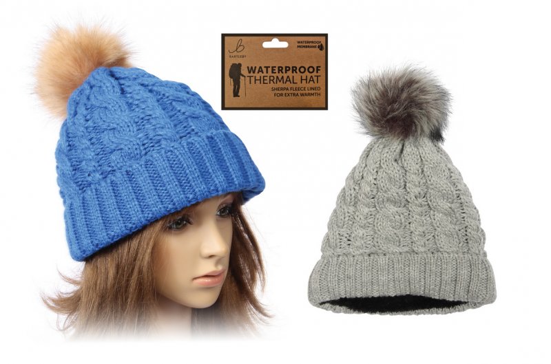 Bartleby Bartleby Women's Waterproof Bobble Hat