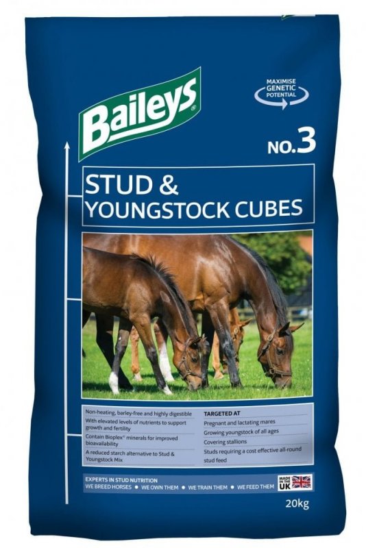 Baileys Baileys No. 3 Stud Cubes & Youngstock - 20kg
