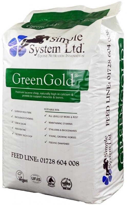 Simple System Simple System Greengold Lucerne Chop - 15kg