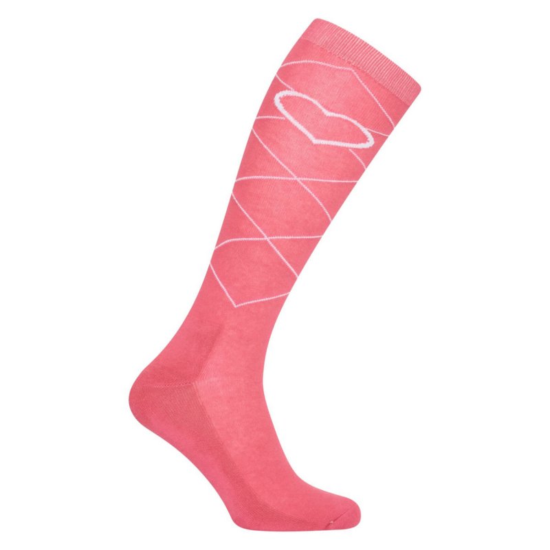 Imperial Riding Imperial Riding Socks Irhimperial Heart Flower Pink