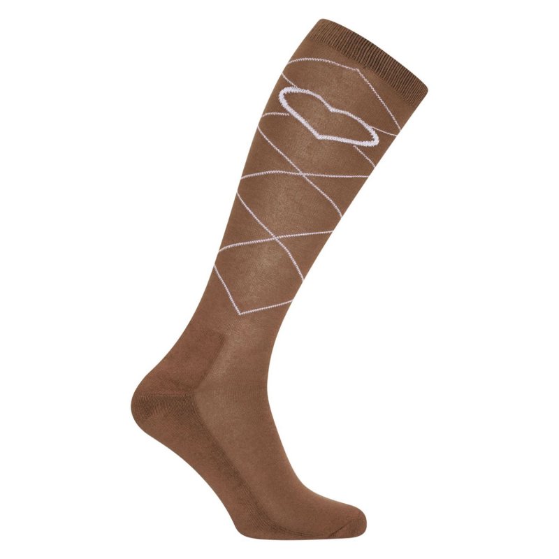 Imperial Riding Imperial Riding Socks Irhimperial Heart Walnut
