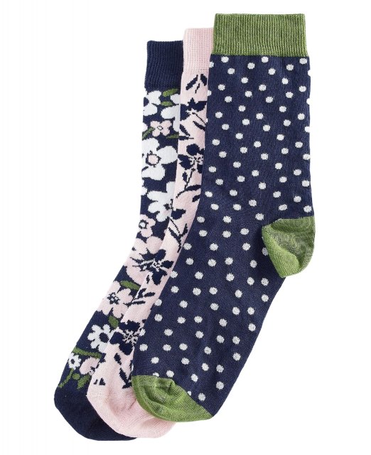 Barbour Barbour Ladies' Floral Socks Gift Box