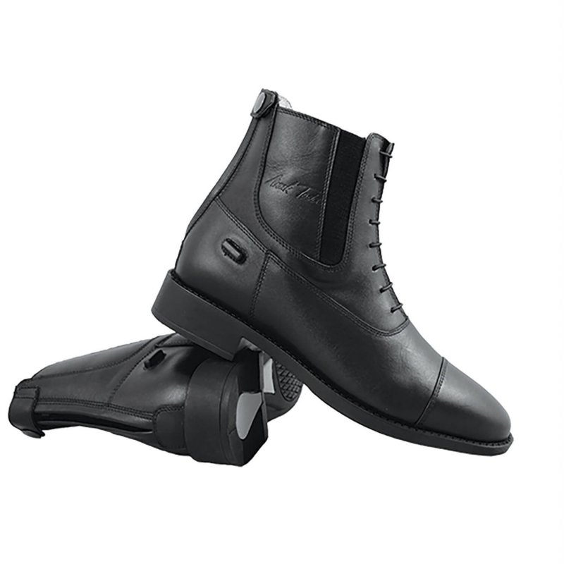 Mark Todd Zip Back Synthetic Jodhpur boot Black