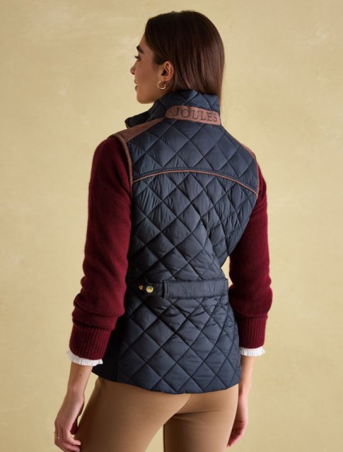 Gilet Sans Manches Joules Femme – Taille UK 8 – Rose – Rembourré – Occasion