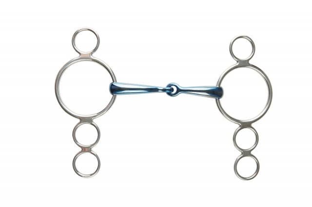 JP JP Korsteel 3 Ring Dutch Gag Curved Mouth