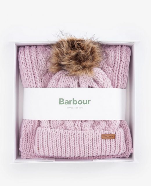 Barbour Barbour Penshaw Beanie & Scarf Set