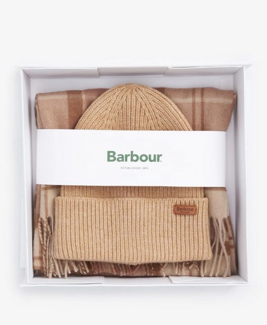 Barbour Barbour Aubrey Beanie & Scarf Set