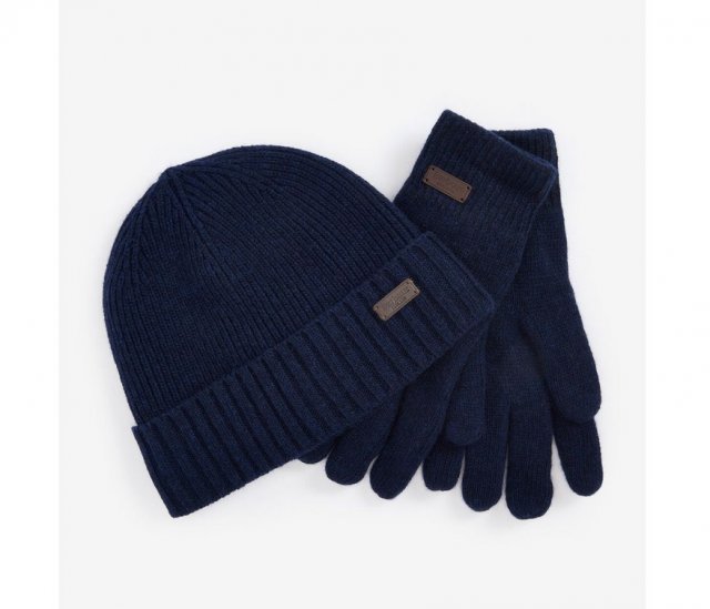 Barbour Barbour Carlton Beanie & Gloves Set