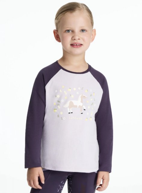 LeMieux Lemieux Mini Jamie Lemon Long Sleeve Top Lilac