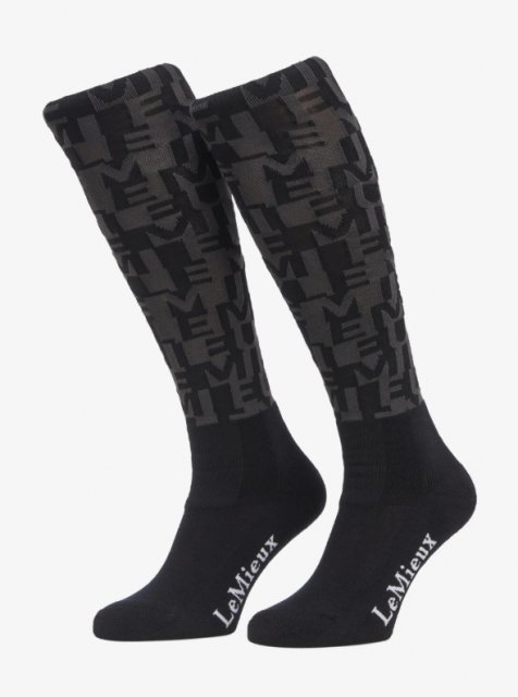 LeMieux Lemieux Footsie Socks Logo AOP