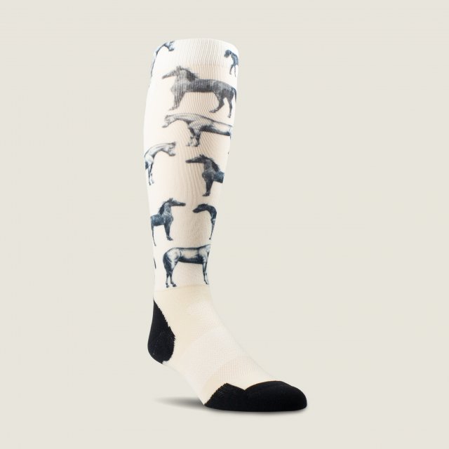 Ariat Ariat Adult Ariattek Slim Printed Sock