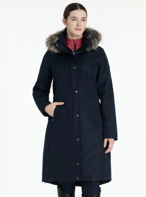 LeMieux Lemieux Anya Waterproof Riding Coat Navy