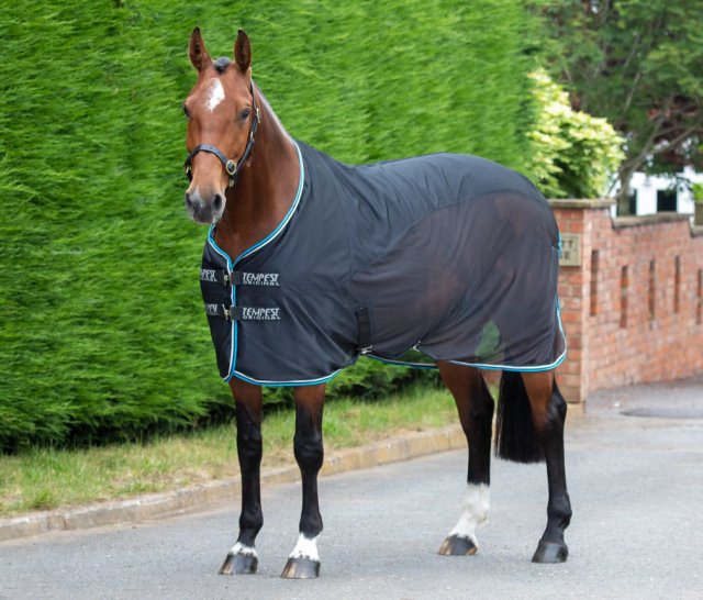 Shires Shires Tempest Original Fleece/Mesh Cooler Rug  Black