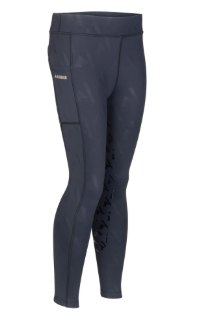 Shires Equestrian Shires Aubrion React Young Rider Winter Riding Tights Shadow