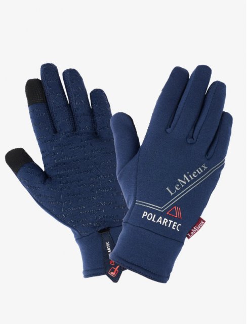 LeMieux Lemieux Polartec Gloves, Navy